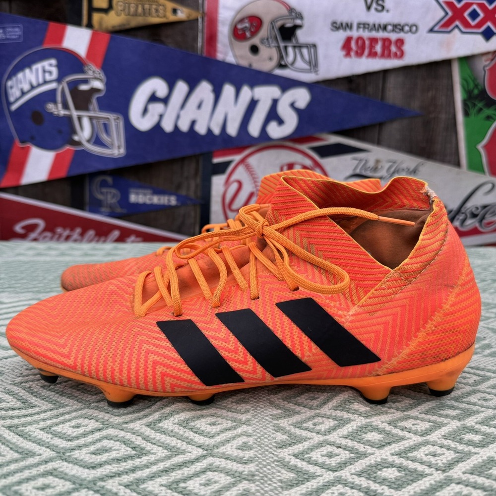 Size 10.5 - Adidas Nemeziz‎ 18.3 FG Zest DA9590 Orange Football Cleats Men